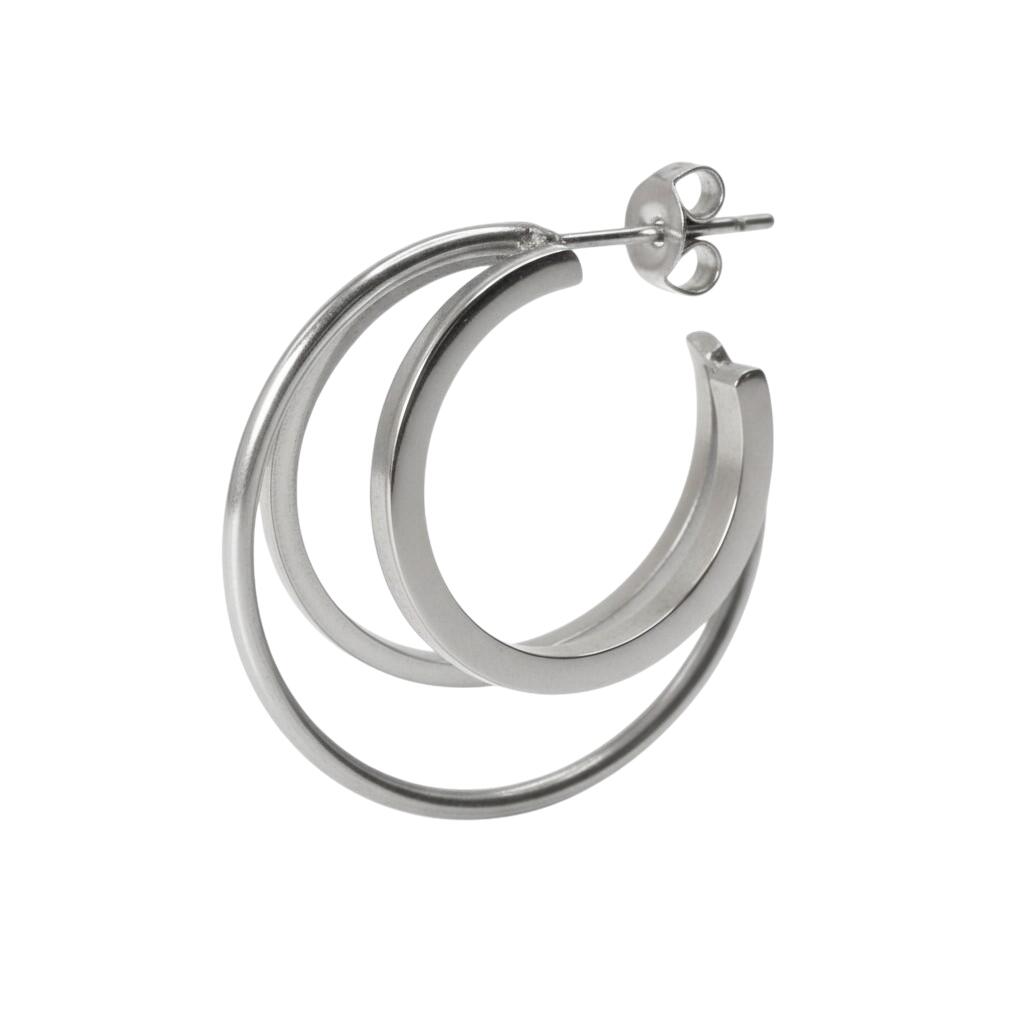 Triple Olympia hoop - sølvfarvet